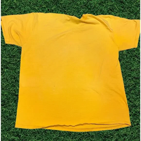 Nike Yellow Swoosh Logo T-Shirt Men’s XL - Picture 4 of 5